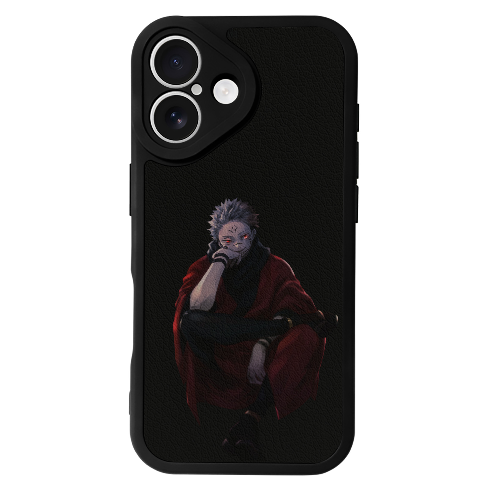 （画像用） 呪術廻戦 Jujutsu Kaisen 【iPhone 16シリーズ対応】シリコンスマホケース（レザー調） 材質：シリコン